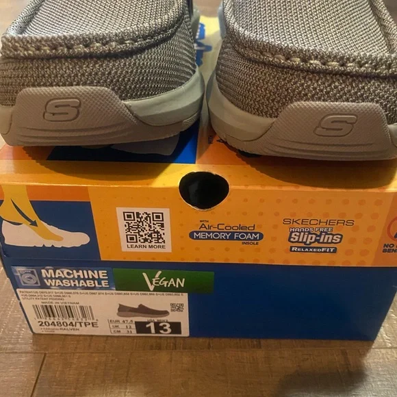 Skechers Parson-Ralven Slip-Ons. Size 13. Relaxed Fit. Taupe. - Picture 6 of 8